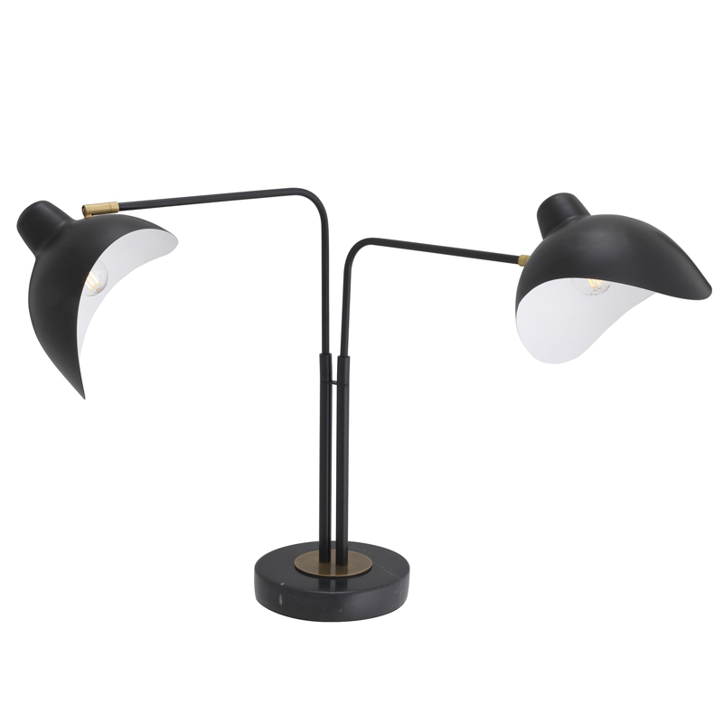 Настольная лампа Eichholtz Table Lamp Joshua Черный Черный Мрамор Nero Латунь Настольная лампа Eichholtz Table Lamp Joshua Черный Черный Мрамор Nero Латунь в Рязани | Loft Concept