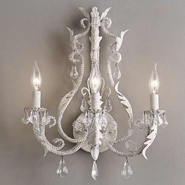 Бра Restoration Hardware PALAIS Wall lamp Белый винтажная патина Бра Restoration Hardware PALAIS Wall lamp Белый винтажная патина в Рязани | Loft Concept