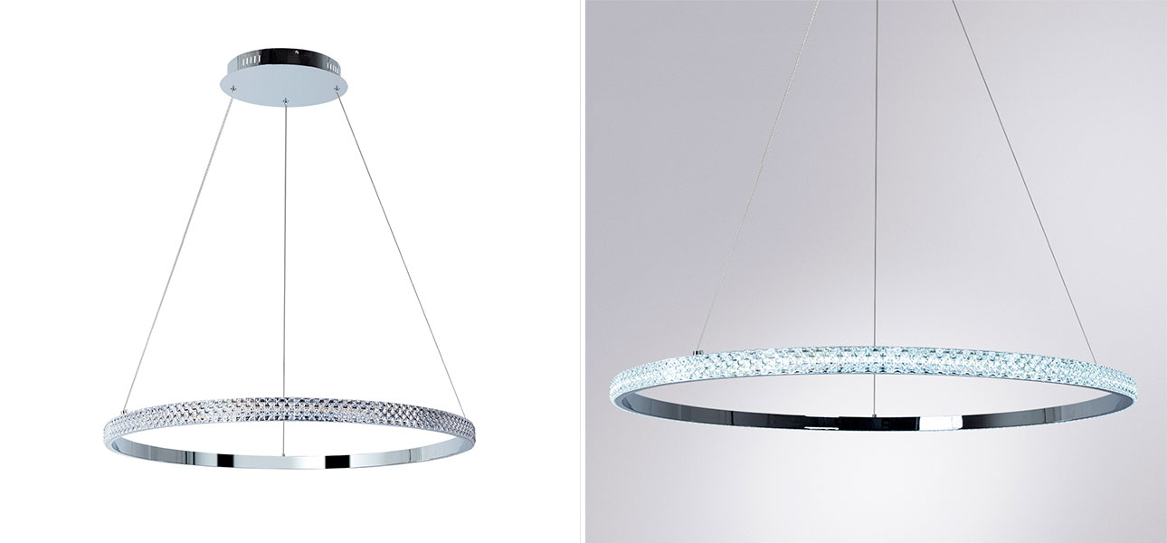 Люстра кольцо Silver Rings of Venus - фото