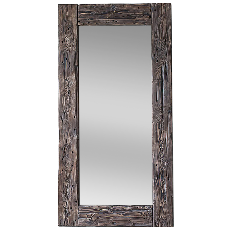 Зеркало Aged Wood Mirror Коричневый винтаж Зеркало Aged Wood Mirror Коричневый винтаж в Рязани | Loft Concept