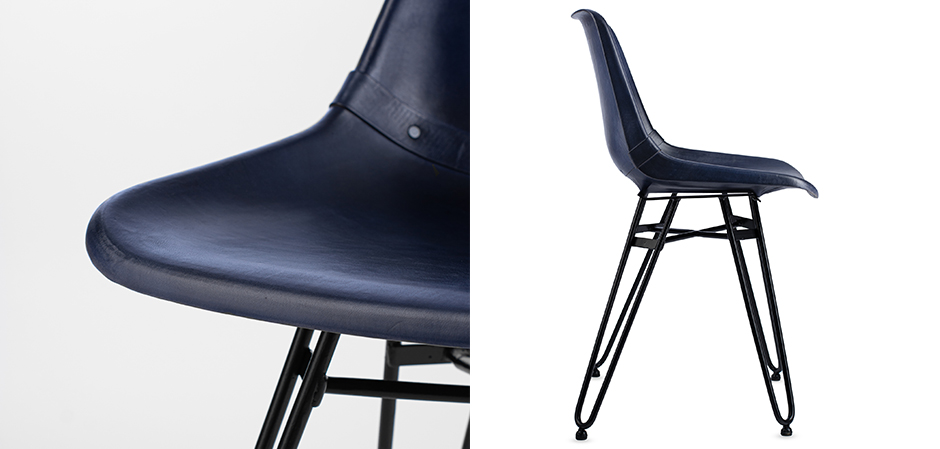 Стул Leather Schoolhouse Chair Стул Leather Schoolhouse Chair - Loft-Concept в Рязани