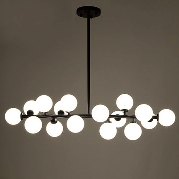 Светильник Bubble Stik Black Chandelier Черный матовый в Рязани | Loft Concept 