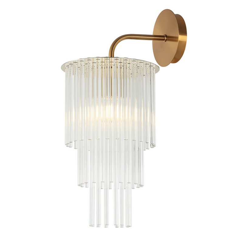 Бра Harrison Sconce gold Глянцевое золото Прозрачный в Рязани | Loft Concept 