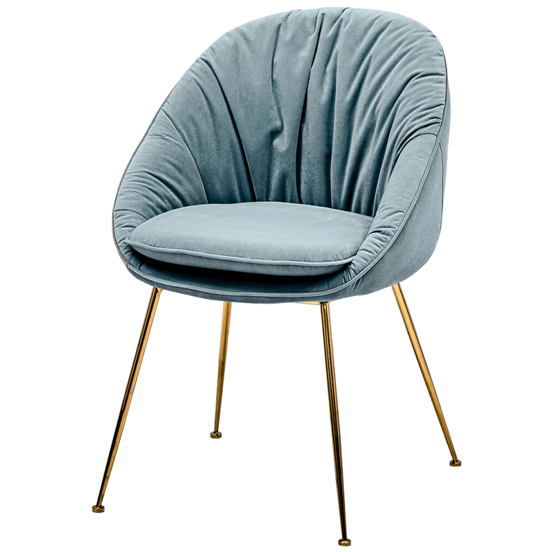 Стул Perrers Stool Pastel Blue Голубой пастельный Глянцевое золото Стул Perrers Stool Pastel Blue Голубой пастельный Глянцевое золото в Рязани | Loft Concept
