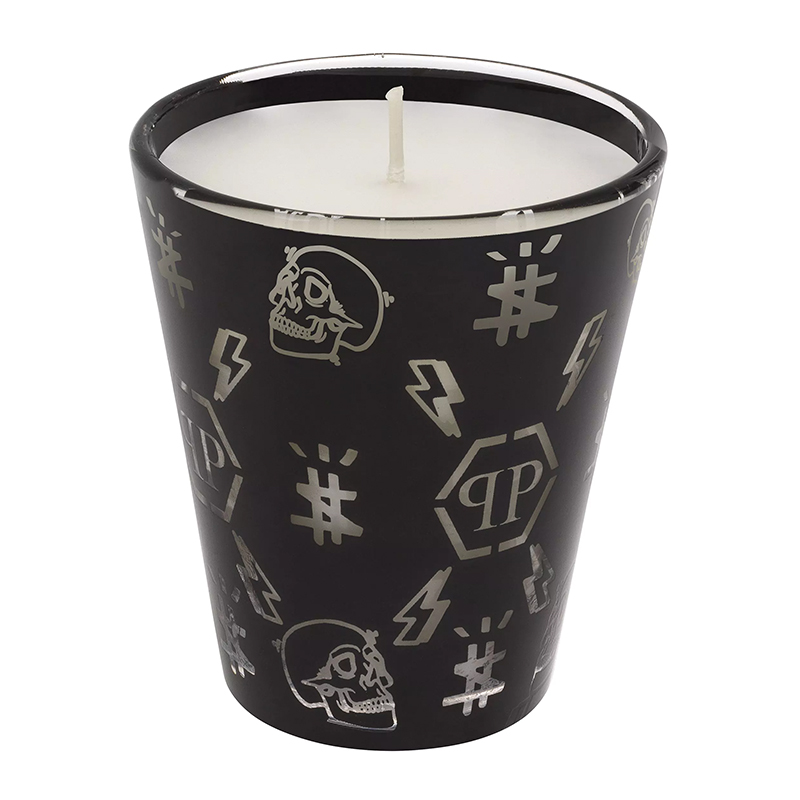 Свеча Philipp Plein Candle Monogram S Черный Белый Свеча Philipp Plein Candle Monogram S Черный Белый в Рязани | Loft Concept