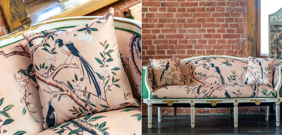 Декоративная подушка Beige and Green Chinoiserie 2 Декоративная подушка Beige and Green Chinoiserie 2 - Loft-Concept в Рязани