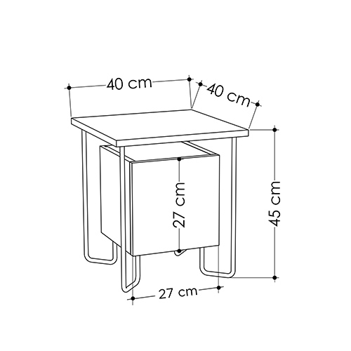 Прикроватная тумба белого цвета с дверцей ACRES NIGHTSTAND WHITE Прикроватная тумба белого цвета с дверцей ACRES NIGHTSTAND WHITE в Рязани