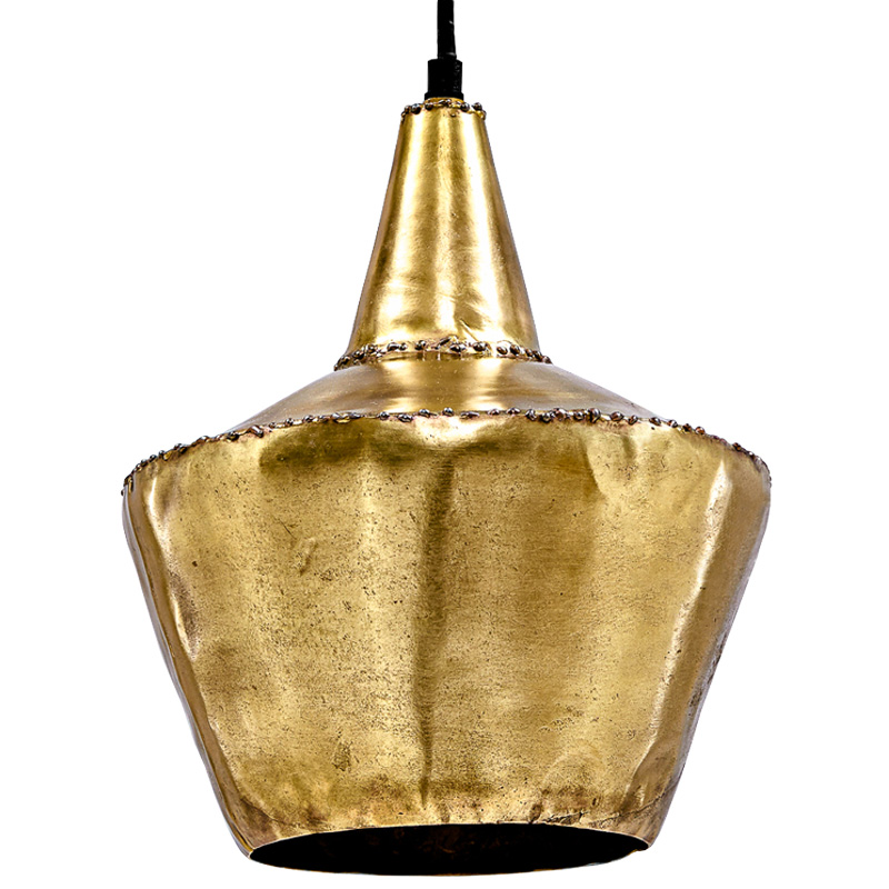 Подвесной светильник Rough Gold Pendant Винтажное глянцевое золото с состаренным эффектом Подвесной светильник Rough Gold Pendant Винтажное глянцевое золото с состаренным эффектом в Рязани | Loft Concept