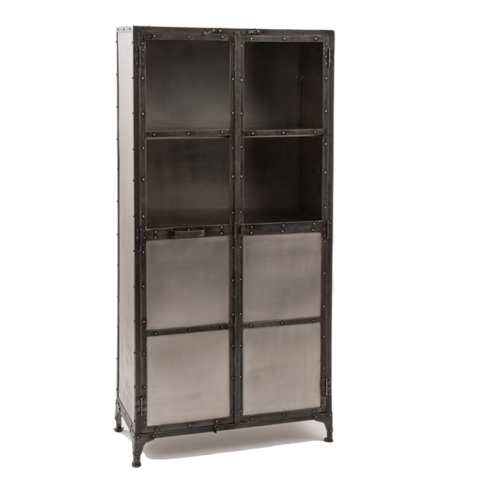 Буфет Industrial Steampunk Nickel Cabinet Буфет Industrial Steampunk Nickel Cabinet в Рязани | Loft Concept