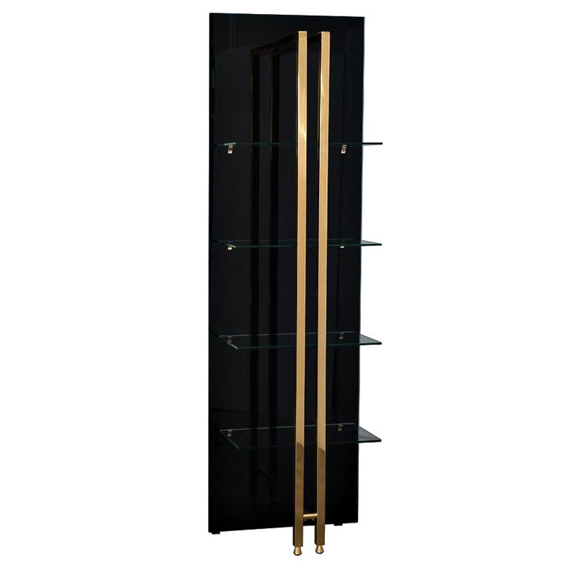 Стеллаж Manley Rack Черный Глянцевое золото Стеллаж Manley Rack Черный Глянцевое золото в Рязани | Loft Concept