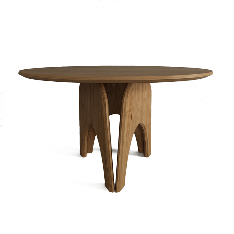 Обеденный круглый стол из дерева Pelican Dinner Table Древесина Обеденный круглый стол из дерева Pelican Dinner Table Древесина в Рязани | Loft Concept