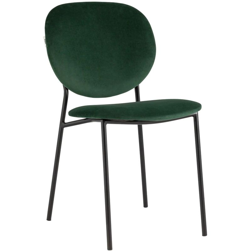 Стул Stanley Chair Зеленый Велюр Зеленый Черный в Рязани | Loft Concept 