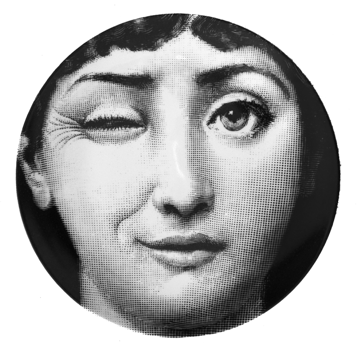 Декоративная тарелка Fornasetti 130 Черный Декоративная тарелка Fornasetti 130 Черный в Рязани | Loft Concept