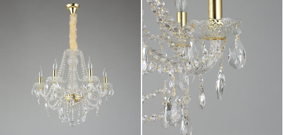 Хрустальная Люстра Tears Золотая  - Loft-Concept в Рязани