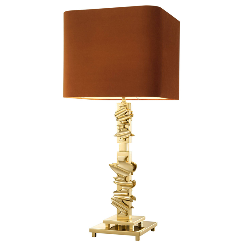 Настольная лампа Eichholtz Table Lamp Abruzzo brass Латунь Оранжевый Настольная лампа Eichholtz Table Lamp Abruzzo brass Латунь Оранжевый в Рязани | Loft Concept