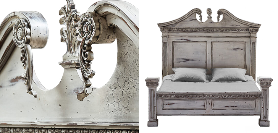 Кровать Gothic Style Bed White Кровать Gothic Style Bed White - Loft-Concept в Рязани