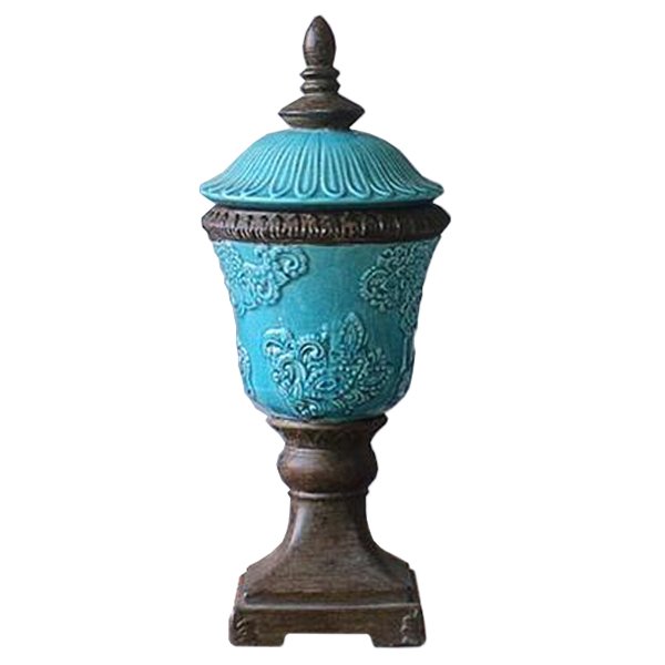 Кубок с крышкой керамика Turquoises Cup Бирюзовый Кубок с крышкой керамика Turquoises Cup Бирюзовый в Рязани | Loft Concept