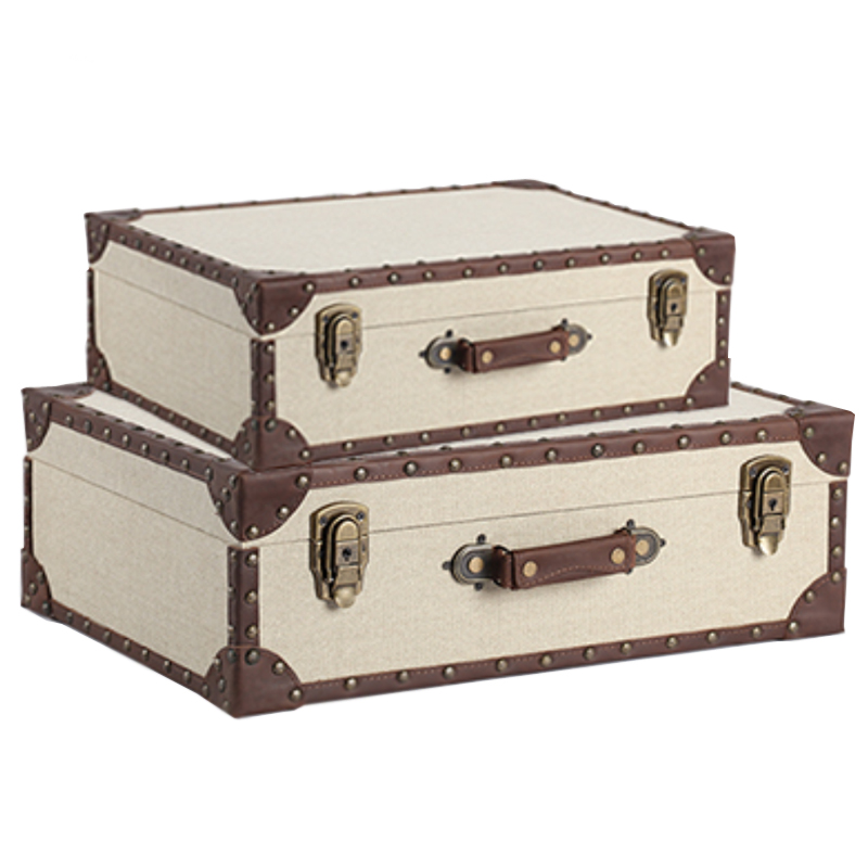 Винтажный Чемодан Отделка Кожа Коричневый винтаж ivory ( слоновая кость ) Винтажный Чемодан Отделка Кожа Коричневый винтаж ivory ( слоновая кость ) в Рязани | Loft Concept