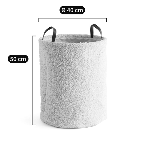 Корзина для белья из ткани букле Boucle Organizers Round Корзина для белья из ткани букле Boucle Organizers Round в Рязани