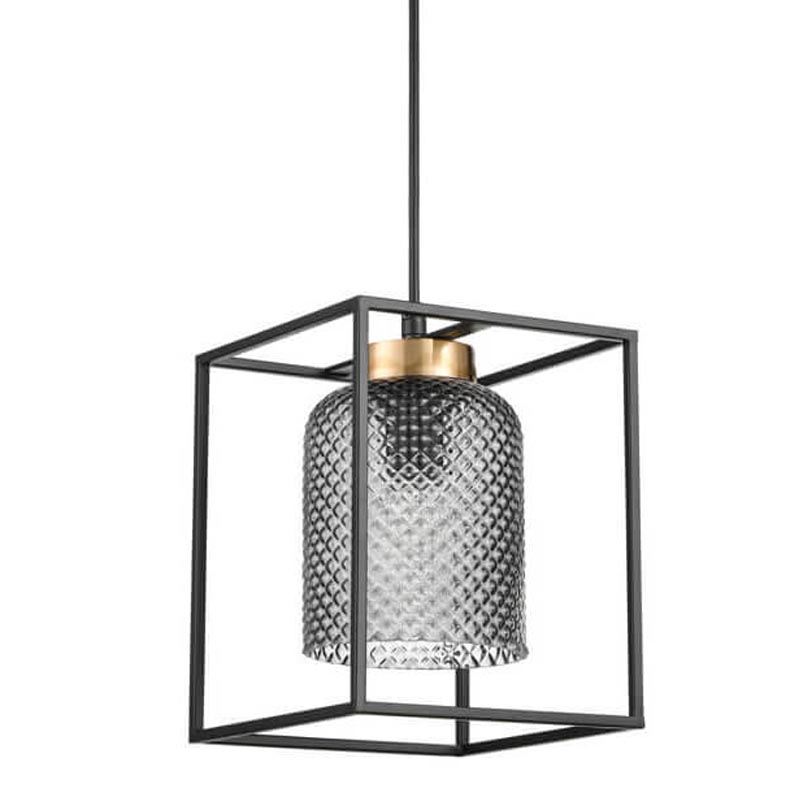 Подвесной светильник Myron Hanging lamp Черный Дымчатый (Smoke) Подвесной светильник Myron Hanging lamp Черный Дымчатый (Smoke) в Рязани | Loft Concept