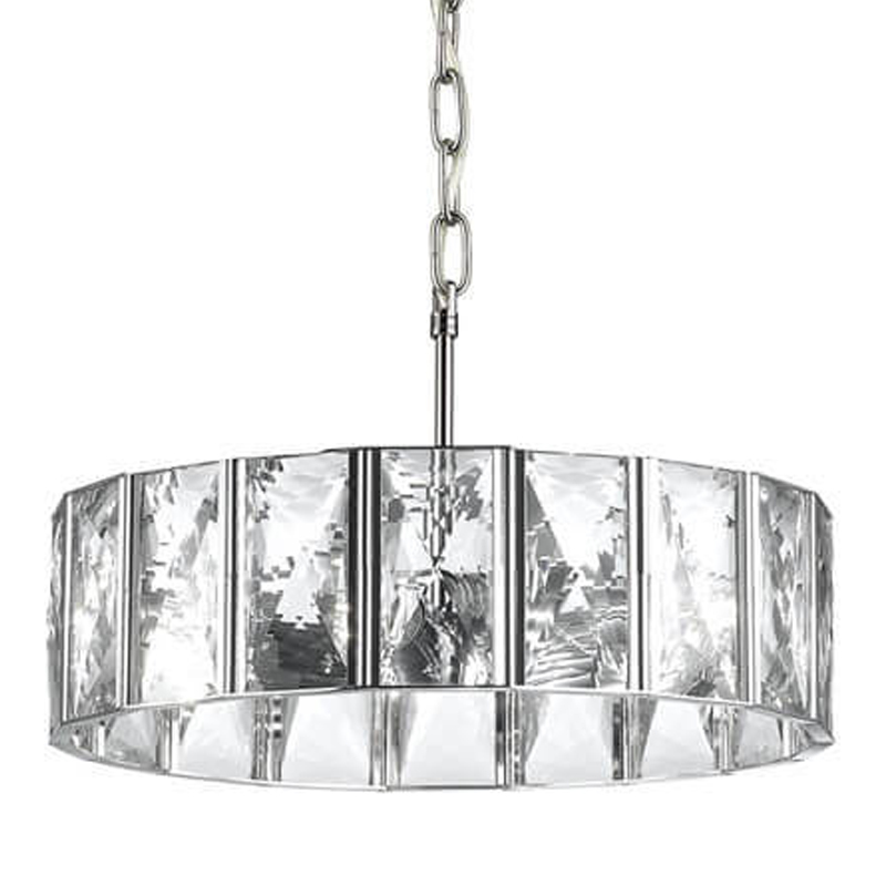 Люстра Tiers Crystal Light Chandelier Round Хром Прозрачный (Transparent) Люстра Tiers Crystal Light Chandelier Round Хром Прозрачный (Transparent) в Рязани | Loft Concept