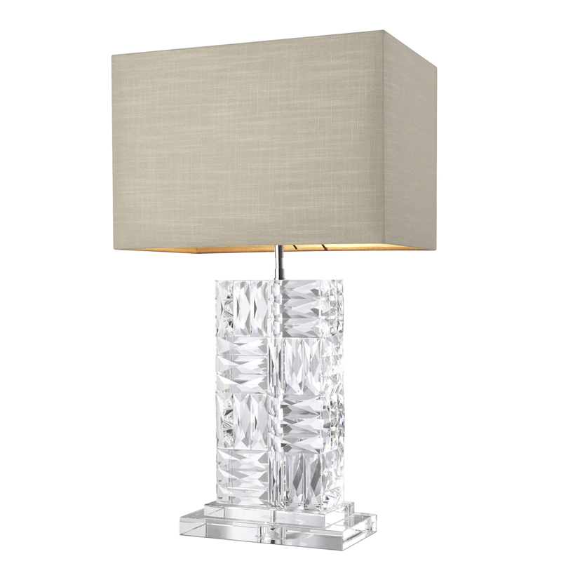 Настольная лампа Eichholtz Table Lamp Contemporary Прозрачный Бежевый в Рязани | Loft Concept 