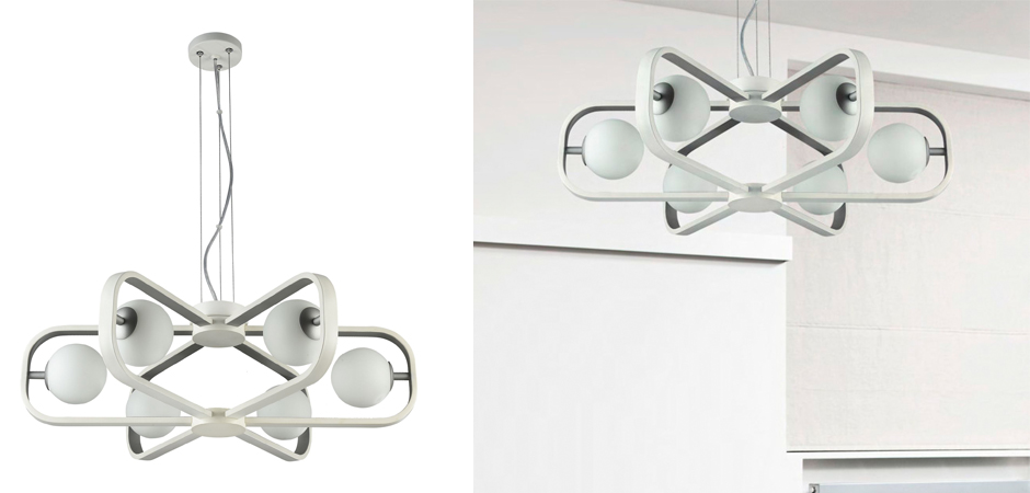 Люстра Michele Ball Chandelier Silver 6 Люстра Michele Ball Chandelier Silver 6 - Loft-Concept в Рязани