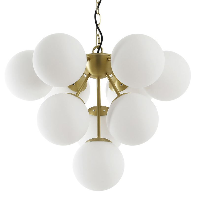 Современная люстра Berries Chandelier Золотой Белый Современная люстра Berries Chandelier Золотой Белый в Рязани | Loft Concept