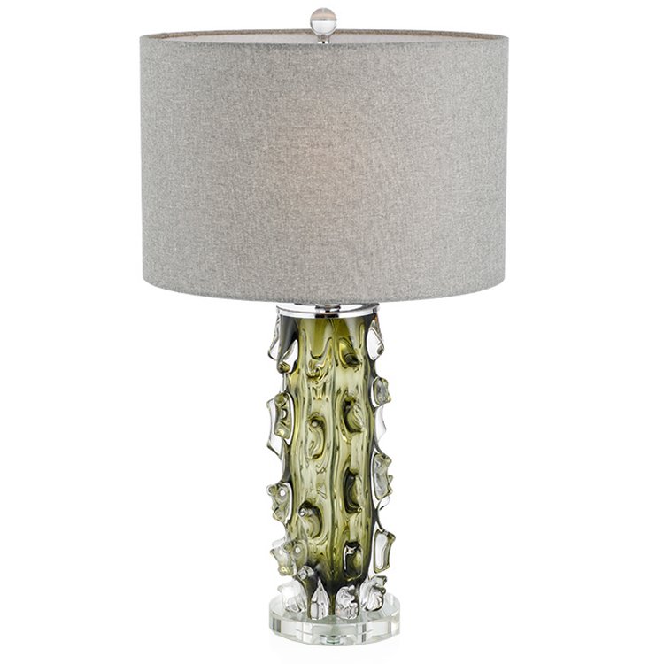 Настольная лампа Glass Cactus Зеленый Серый Настольная лампа Glass Cactus Зеленый Серый в Рязани | Loft Concept