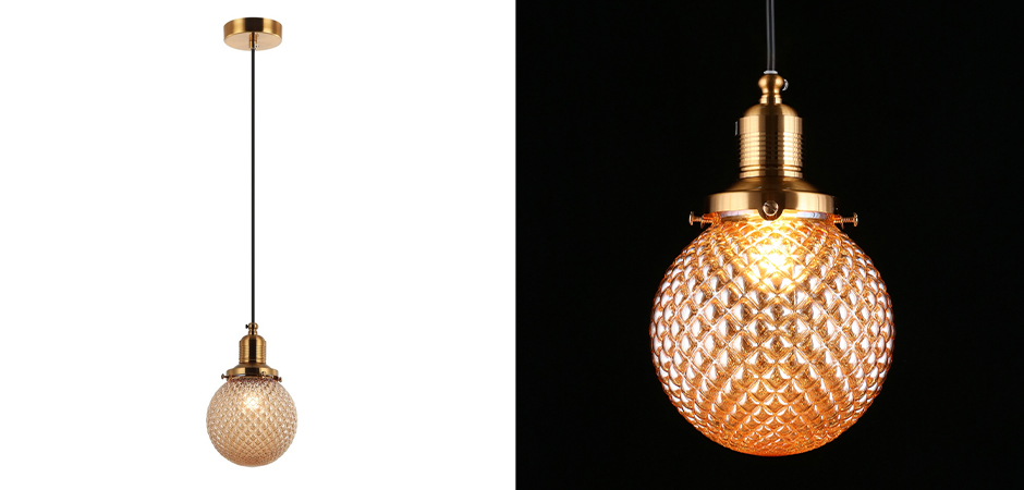 Подвесной светильник Perforated Bubbles Янтарь Подвесной светильник Perforated Bubbles Янтарь - Loft-Concept в Рязани