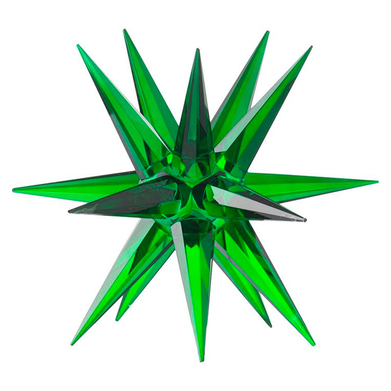 Статуэтка стеклянная зеленая звезда Green Star Зеленый Статуэтка стеклянная зеленая звезда Green Star Зеленый в Рязани | Loft Concept