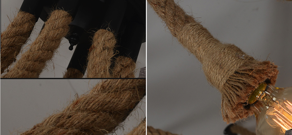 Подвесной светильник Rope Octopus Подвесной светильник Rope Octopus - Loft-Concept в Рязани
