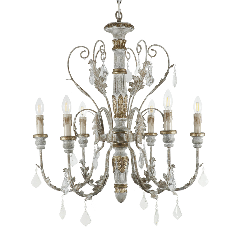 Люстра Narcisse Provence Chandelier Бронза Светло-серый в Рязани | Loft Concept 