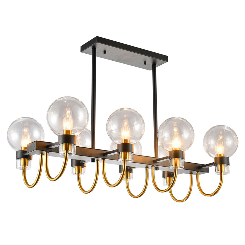 Люстра Votrom Chandelier Черный Прозрачный (Transparent) Бронза Люстра Votrom Chandelier Черный Прозрачный (Transparent) Бронза в Рязани | Loft Concept