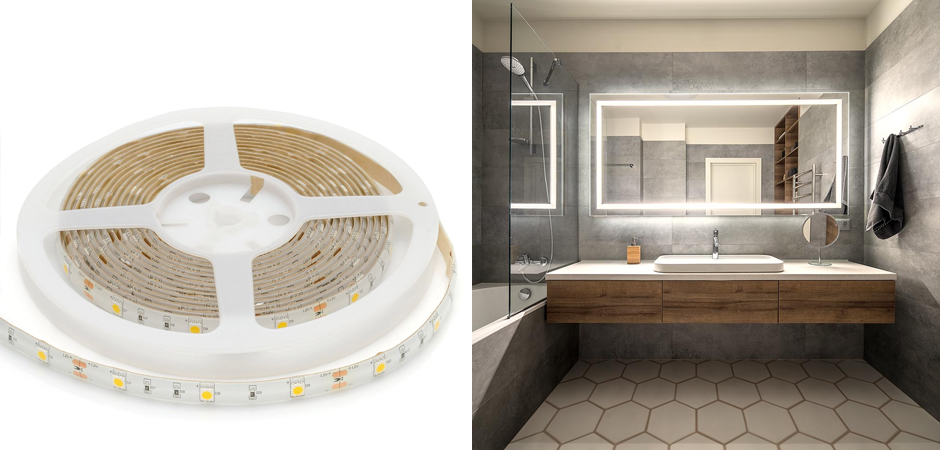 Светодиодная влагозащищенная лента 7,2W/m 30LED/m 5050SMD теплый белый 5M Светодиодная влагозащищенная лента 7,2W/m 30LED/m 5050SMD теплый белый 5M - Loft-Concept в Рязани