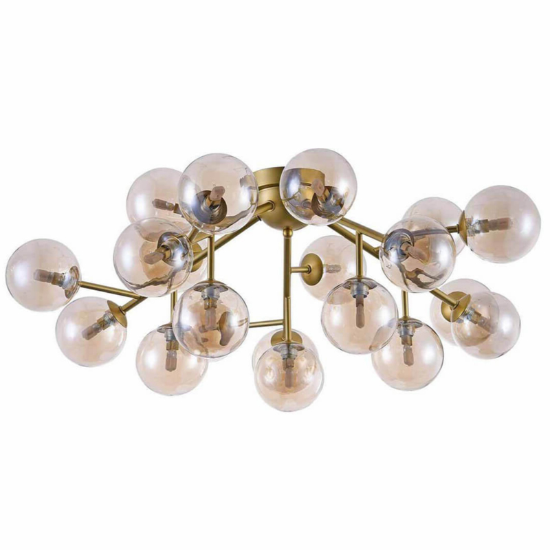 Потолочный Светильник Berries Chandelier Amber 75 матовое золото Янтарь (Amber) Потолочный Светильник Berries Chandelier Amber 75 матовое золото Янтарь (Amber) в Рязани | Loft Concept