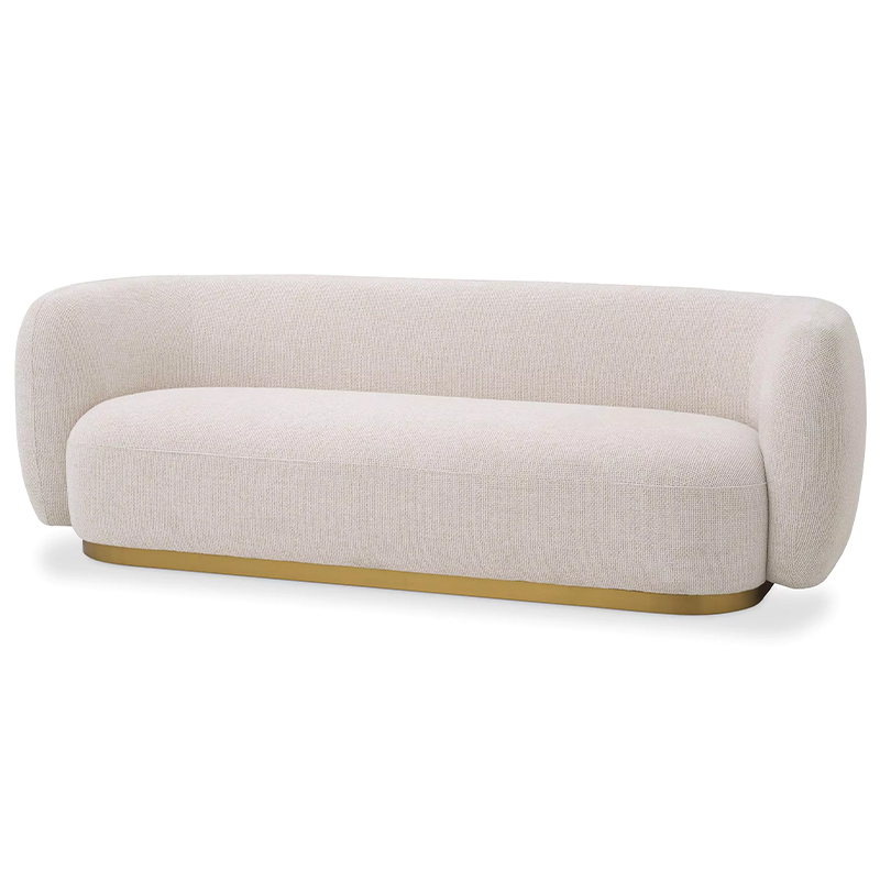 Диван Eichholtz Sofa Roxy Кремовый Латунь Диван Eichholtz Sofa Roxy Кремовый Латунь в Рязани | Loft Concept
