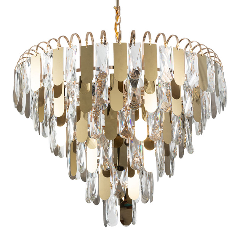 Люстра Beverly Chandelier 54 Золотой Прозрачный Люстра Beverly Chandelier 54 Золотой Прозрачный в Рязани | Loft Concept