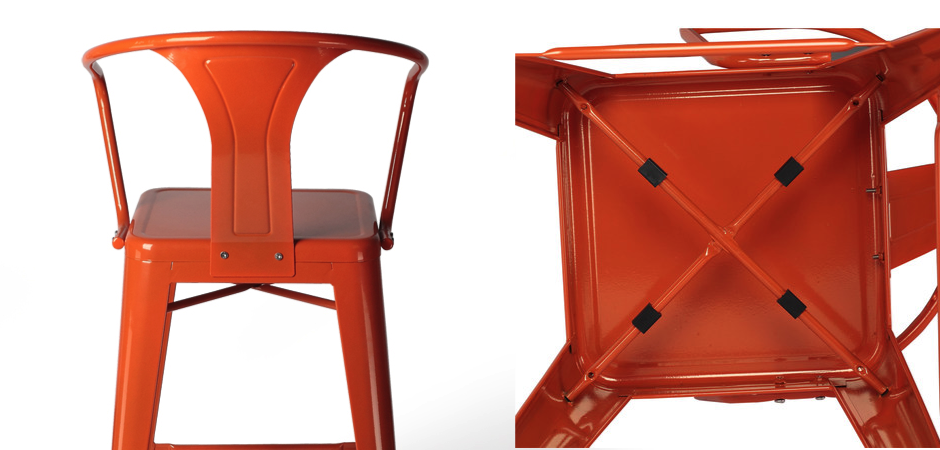 Барный стул Tolix Bar Stool 75 Armchair Backed Барный стул Tolix Bar Stool 75 Armchair Backed - Loft-Concept в Рязани