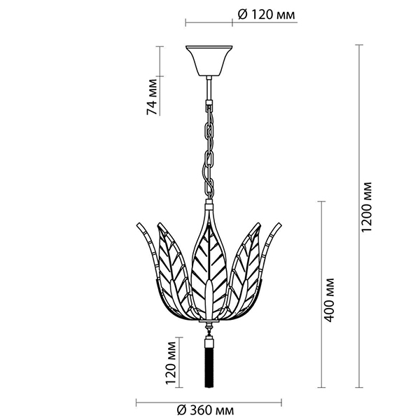 Люстра Glass Petals Chandelier 36 Люстра Glass Petals Chandelier 36 в Рязани