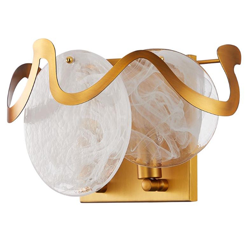 Бра Darden Wall Lamp Бронза Белый в Рязани | Loft Concept 