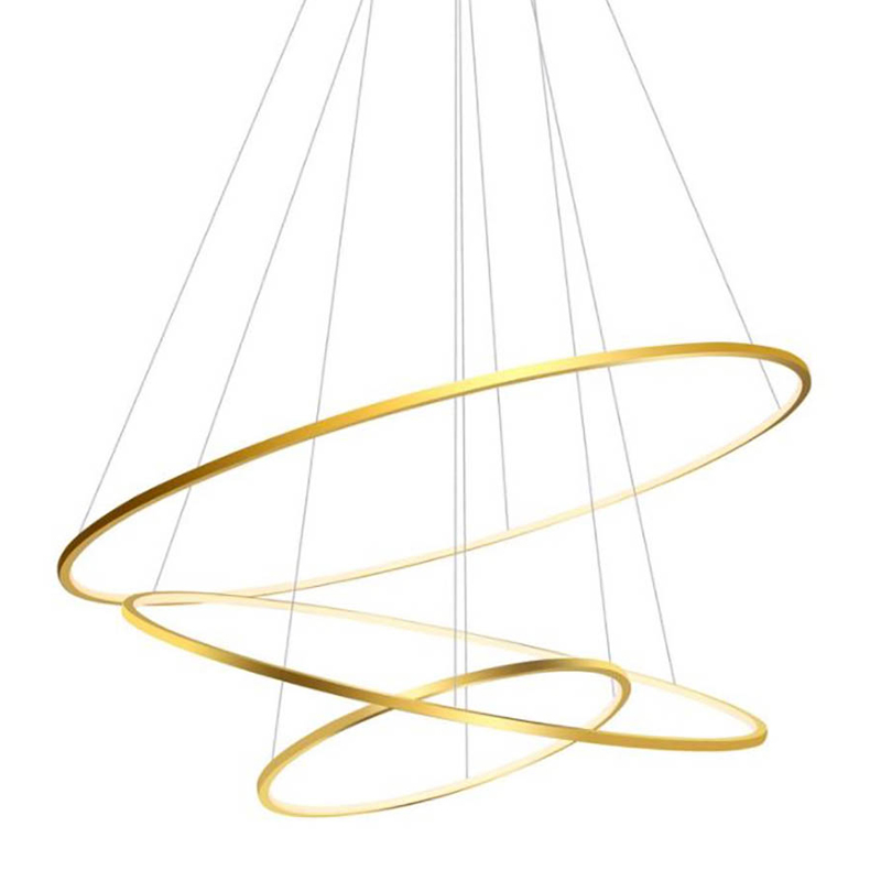 Люстра Три Кольца Ring Horizontal Quintet Gold 3 Золотой Люстра Три Кольца Ring Horizontal Quintet Gold 3 Золотой в Рязани | Loft Concept