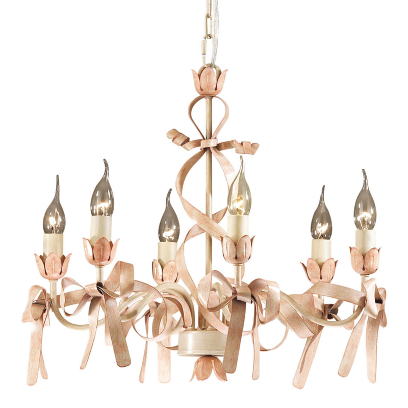 Люстра Kinder rosset 6 Dirty Rose Кремовый Люстра Kinder rosset 6 Dirty Rose Кремовый в Рязани | Loft Concept