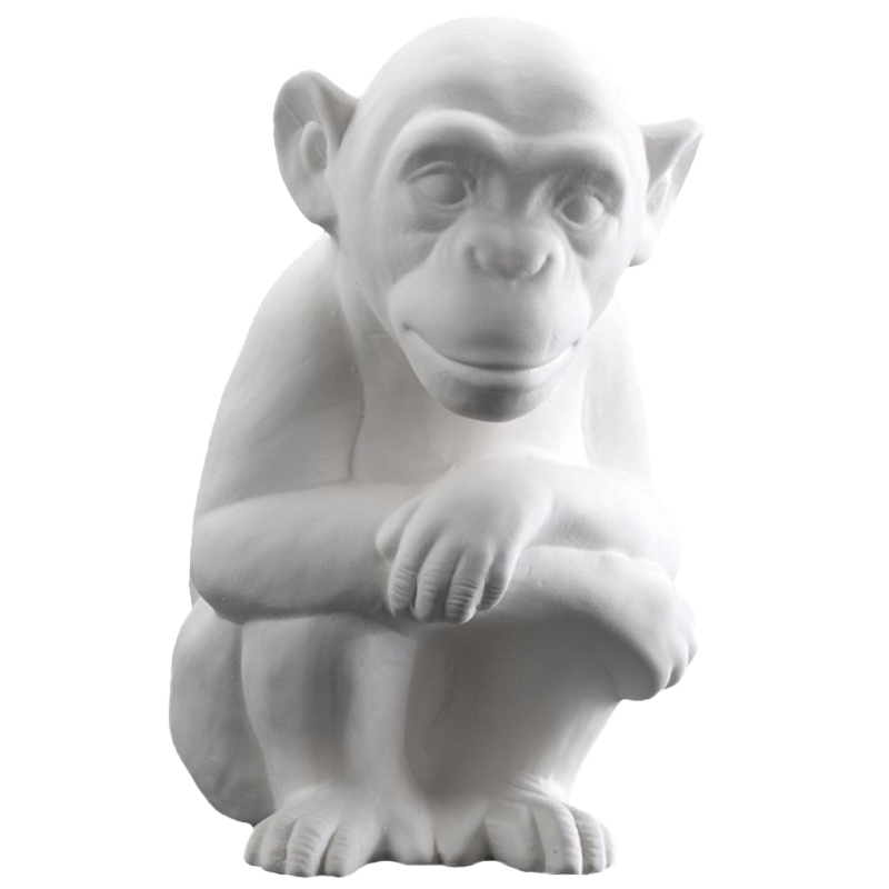 Статуэтка Abhika Monkey Bisc. White Белый Статуэтка Abhika Monkey Bisc. White Белый в Рязани | Loft Concept