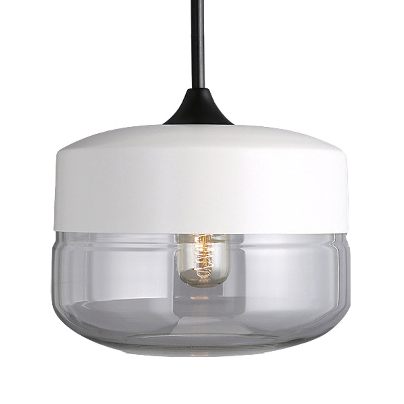 Подвесной светильник Hanglamp zwart glas White II Белый Прозрачное Стекло Подвесной светильник Hanglamp zwart glas White II Белый Прозрачное Стекло в Рязани | Loft Concept