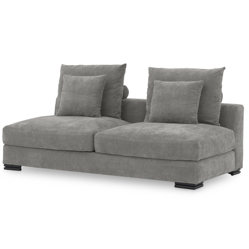 Диван Eichholtz Sofa Clifford 2-Seater grey Серый Черный Диван Eichholtz Sofa Clifford 2-Seater grey Серый Черный в Рязани | Loft Concept