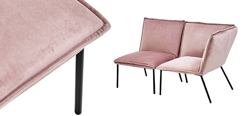 Кресло Corner Armchair Single pink Кресло Corner Armchair Single pink - Loft-Concept в Рязани