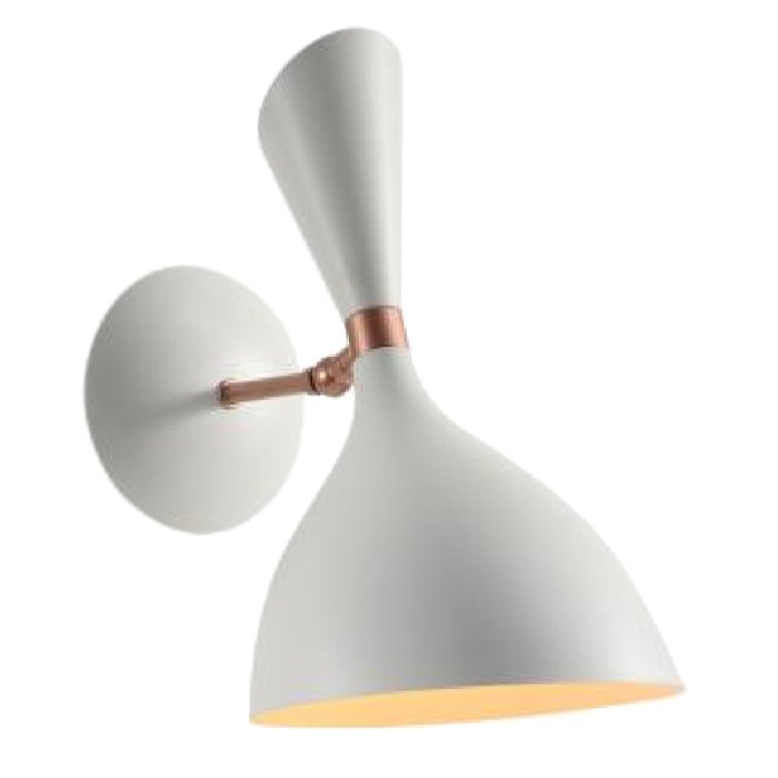 Бра Duke wall lamp White Белый Латунь Бра Duke wall lamp White Белый Латунь в Рязани | Loft Concept
