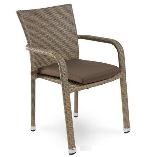 Стул Rottan chair beige Бежево-серый Стул Rottan chair beige Бежево-серый в Рязани | Loft Concept