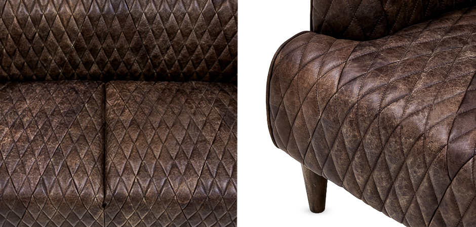 Диван Rhombuses Upholstery Triple Sofa Диван Rhombuses Upholstery Triple Sofa - Loft-Concept в Рязани